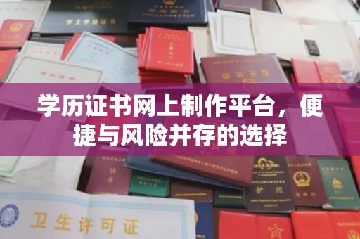 盐池学历证书网上制作平台，便捷与风险并存的选择